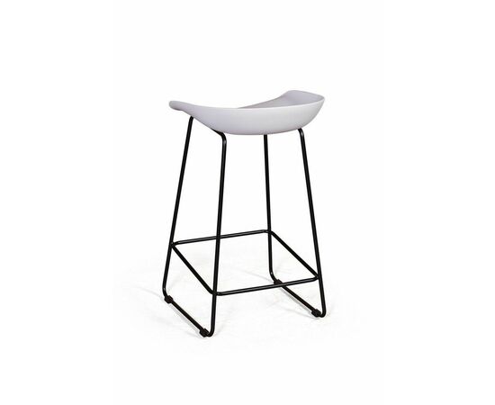 Стул полубарный Leo пластик белый, изображение 9 | Интернет магазин мебели и декора LifeDekor