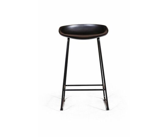 Стул полубарный Leo пластик черный, изображение 8 | Интернет магазин мебели и декора LifeDekor