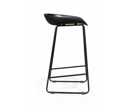 Стул полубарный Leo пластик черный, изображение 3 | Интернет магазин мебели и декора LifeDekor