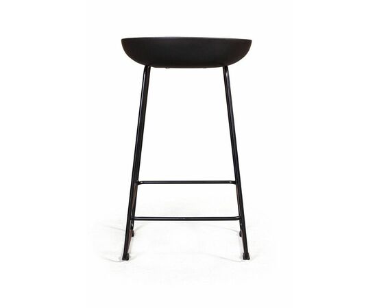 Стул полубарный Leo пластик черный, изображение 5 | Интернет магазин мебели и декора LifeDekor