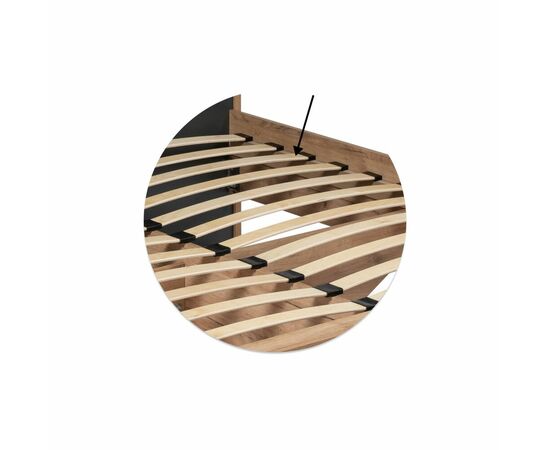 Кровать Тхан 180х200 дуб крафт золотой / антрацит, изображение 13 | Интернет магазин мебели и декора LifeDekor