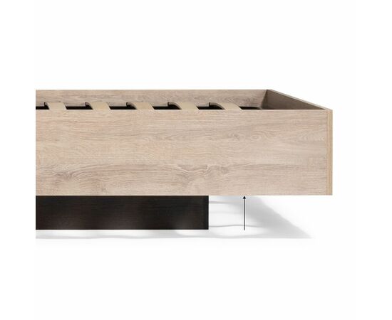 Кровать Магантия 140х200 сПМ парящая дуб баррик, изображение 19 | Интернет магазин мебели и декора LifeDekor