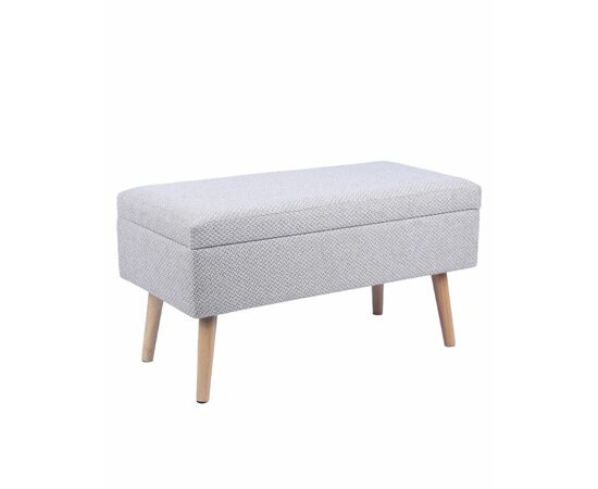 Банкетка Сторми с ящиком серый | Интернет магазин мебели и декора LifeDekor