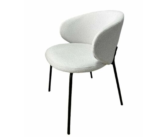 Дизайнерский стул Lucky букле светло-серый | Интернет магазин мебели и декора LifeDekor