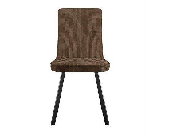 Стул DikLine 208 AN19 шоколад, ножки черные, изображение 3 | Интернет магазин мебели и декора LifeDekor