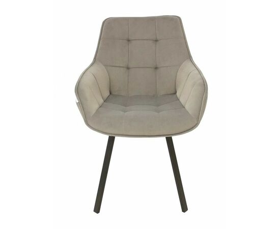 Полукресло поворотное Milan замша латте/черные опоры, изображение 4 | Интернет магазин мебели и декора LifeDekor