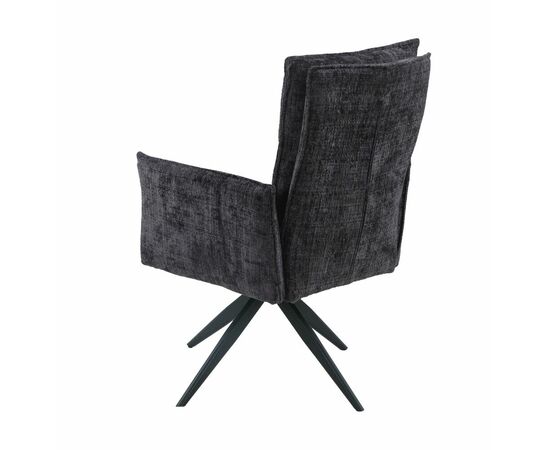 Стул DikLine 6824 тк. Серая 709-23, опоры черные поворотный (комплект 2 шт), изображение 4 | Интернет магазин мебели и декора LifeDekor