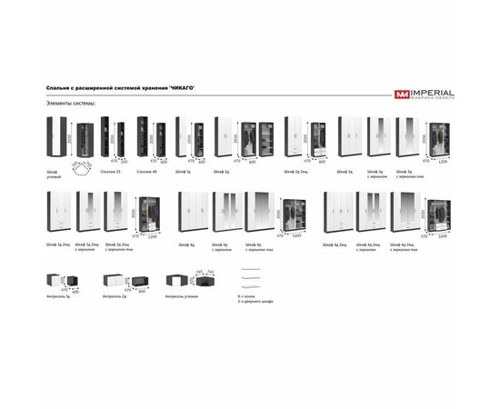 Комод «Чикаго» 4ящ Антрацит/Белый, изображение 9 | Интернет магазин мебели и декора LifeDekor