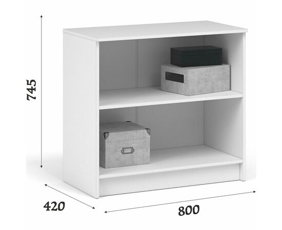 Комод «Чикаго» 2д, белый, изображение 3 | Интернет магазин мебели и декора LifeDekor