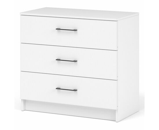 Комод «Чикаго» 3ящ, белый, изображение 2 | Интернет магазин мебели и декора LifeDekor