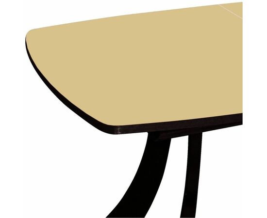 Стол «Милан» ПМ бежевый, каркас черный, изображение 3 | Интернет магазин мебели и декора LifeDekor