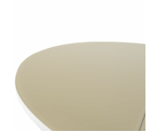 Стол «Ривьера» круг стекло капучино, белый прямые, изображение 9 | Интернет магазин мебели и декора LifeDekor