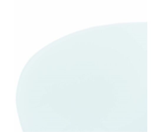 Стол «Ривьера» круг, стекло белый, опоры хром, изображение 9 | Интернет магазин мебели и декора LifeDekor