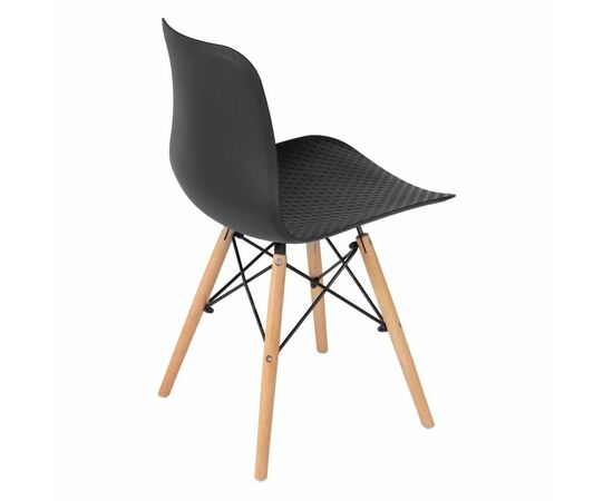 Стул Eames Waffle чёрный, изображение 3 | Интернет магазин мебели и декора LifeDekor