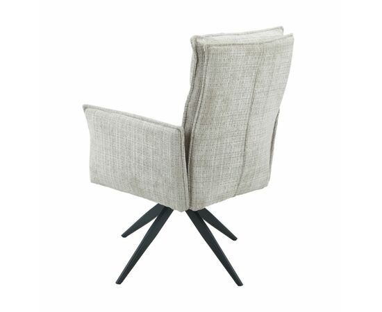 Стул DikLine 6824 тк. Бежевая 709-2, опоры черные поворотный (комплект 2 шт), изображение 4 | Интернет магазин мебели и декора LifeDekor