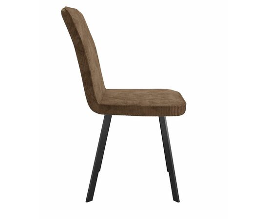 Стул DikLine 208 AN19 шоколад, ножки черные, изображение 2 | Интернет магазин мебели и декора LifeDekor