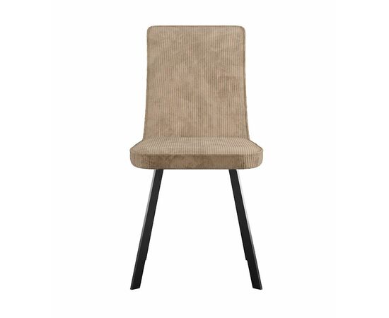 Стул DikLine 208 AN18 бежевый, ножки черные, изображение 3 | Интернет магазин мебели и декора LifeDekor