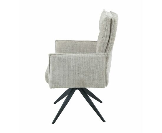 Стул DikLine 6824 тк. Бежевая 709-2, опоры черные поворотный (комплект 2 шт), изображение 3 | Интернет магазин мебели и декора LifeDekor