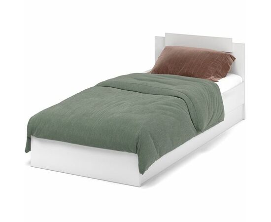 Кровать «Чикаго» 90 с ламелями, белый | Интернет магазин мебели и декора LifeDekor