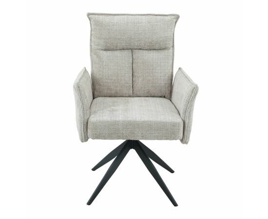 Стул DikLine 6824 тк. Бежевая 709-2, опоры черные поворотный (комплект 2 шт), изображение 2 | Интернет магазин мебели и декора LifeDekor