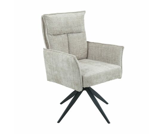 Стул DikLine 6824 тк. Бежевая 709-2, опоры черные поворотный (комплект 2 шт) | Интернет магазин мебели и декора LifeDekor