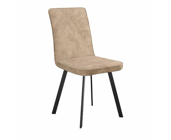 Стул DikLine 208 AN18 бежевый, ножки черные | Интернет магазин мебели и декора LifeDekor