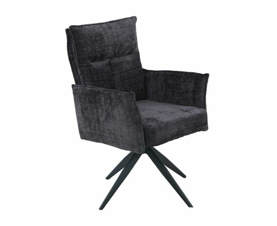 Стул DikLine 6824 тк. Серая 709-23, опоры черные поворотный (комплект 2 шт) | Интернет магазин мебели и декора LifeDekor