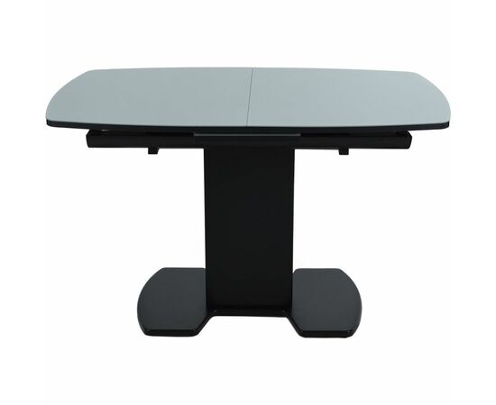 Стол «Будапешт» 130x80 стекло серое, черный, изображение 3 | Интернет магазин мебели и декора LifeDekor