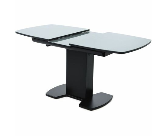 Стол «Будапешт» 130x80 стекло серое, черный, изображение 4 | Интернет магазин мебели и декора LifeDekor