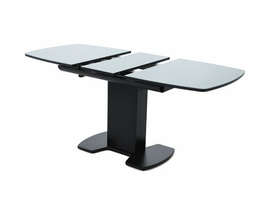 Стол «Будапешт» 130x80 стекло серое, черный, изображение 5 | Интернет магазин мебели и декора LifeDekor
