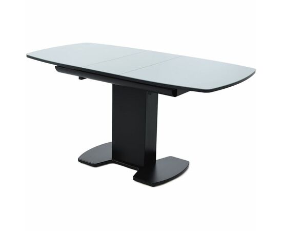 Стол «Будапешт» 130x80 стекло серое, черный, изображение 6 | Интернет магазин мебели и декора LifeDekor