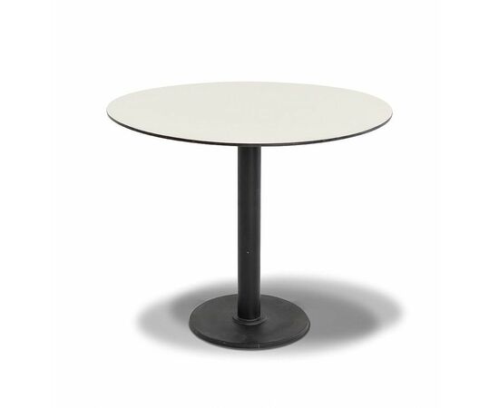 "Каффе" интерьерный стол из HPL круглый Ø70см, цвет молочный | Интернет магазин мебели и декора LifeDekor