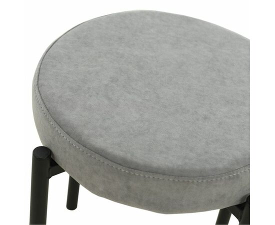 Табурет «Кампо», велюр Вивальди 07, каркас черный, изображение 4 | Интернет магазин мебели и декора LifeDekor