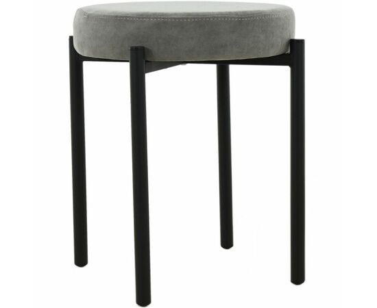 Табурет «Кампо», велюр Вивальди 07, каркас черный, изображение 2 | Интернет магазин мебели и декора LifeDekor