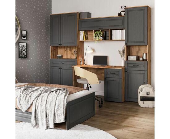 Пенал «Лацио Сканди» 4д1ящ, Вотан/Сканди графит, изображение 7 | Интернет магазин мебели и декора LifeDekor