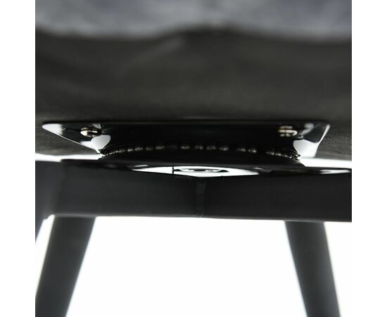 Стул «Торрес», велюр Бренди грей, каркас вращения черный, изображение 13 | Интернет магазин мебели и декора LifeDekor