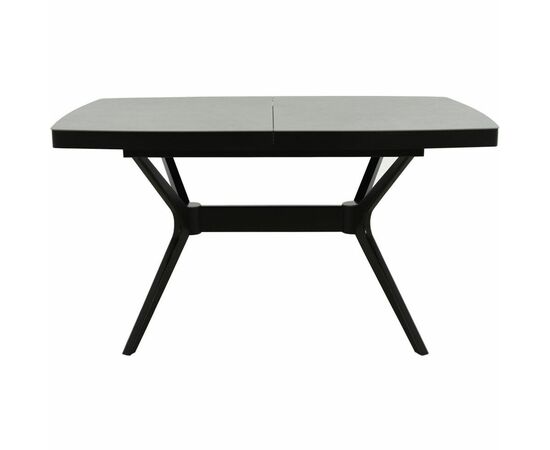 Стол «Оскар» 2м Керамика 140x90, Bayona Grey Natural, эмаль черная, изображение 3 | Интернет магазин мебели и декора LifeDekor