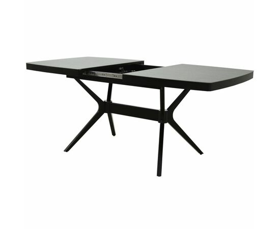 Стол «Оскар» 2м Керамика 140x90, Bayona Grey Natural, эмаль черная, изображение 4 | Интернет магазин мебели и декора LifeDekor