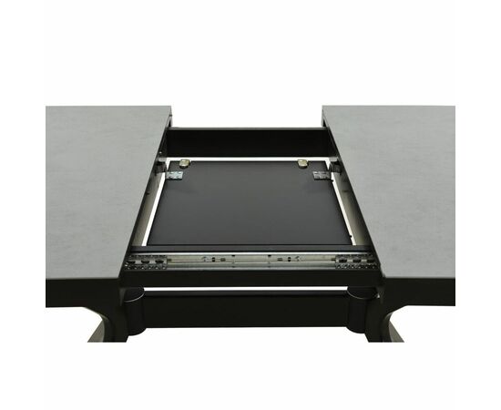 Стол «Оскар» 2м Керамика 140x90, Bayona Grey Natural, эмаль черная, изображение 7 | Интернет магазин мебели и декора LifeDekor