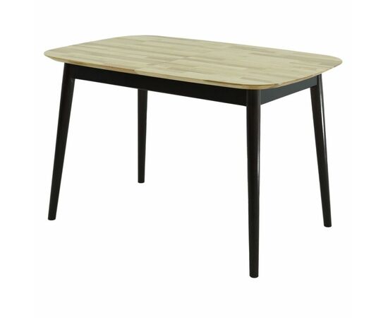 Стол «Крит» 120x80, дуб светлый/черный, изображение 2 | Интернет магазин мебели и декора LifeDekor