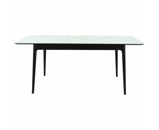 Стол «Плей» 140x80, керамика Greys white/черный, изображение 5 | Интернет магазин мебели и декора LifeDekor