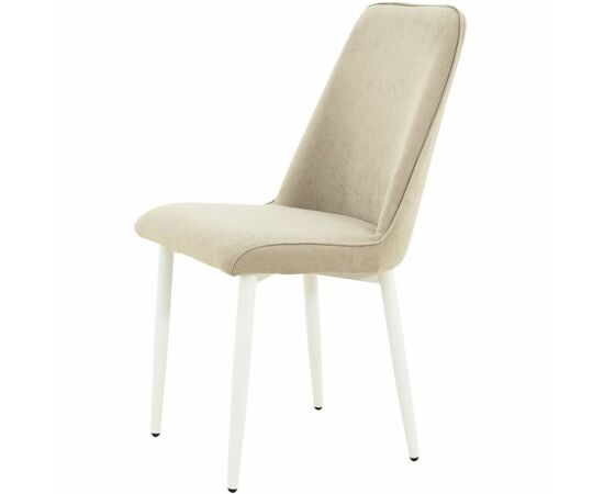 Стул «Дейзи», Вивальди 04, каркас белый, изображение 3 | Интернет магазин мебели и декора LifeDekor