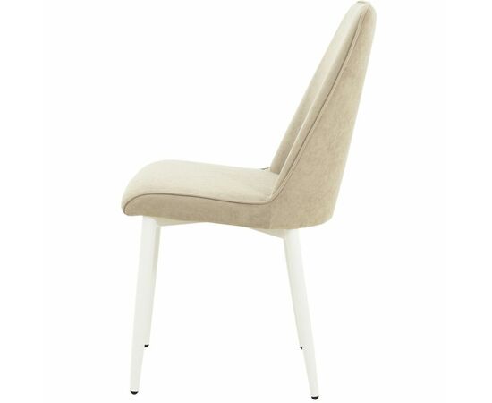 Стул «Дейзи», Вивальди 04, каркас белый, изображение 4 | Интернет магазин мебели и декора LifeDekor