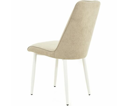 Стул «Дейзи», Вивальди 04, каркас белый, изображение 6 | Интернет магазин мебели и декора LifeDekor