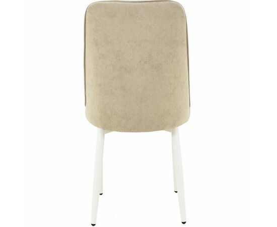 Стул «Дейзи», Вивальди 04, каркас белый, изображение 7 | Интернет магазин мебели и декора LifeDekor