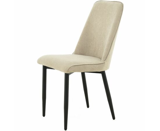 Стул «Дейзи», Вивальди 04, каркас черный, изображение 3 | Интернет магазин мебели и декора LifeDekor