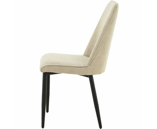 Стул «Дейзи», Вивальди 04, каркас черный, изображение 4 | Интернет магазин мебели и декора LifeDekor