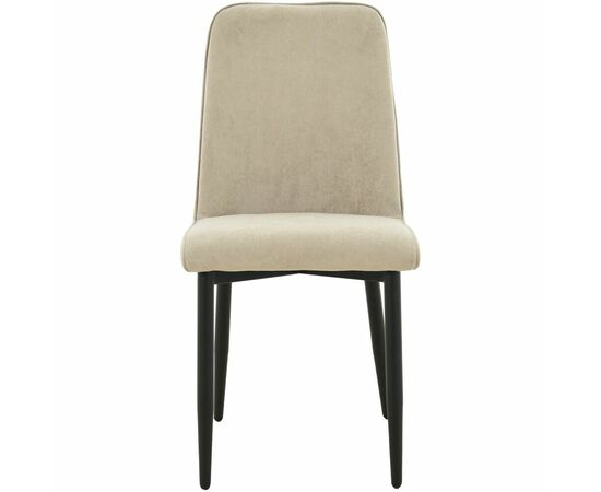 Стул «Дейзи», Вивальди 04, каркас черный, изображение 5 | Интернет магазин мебели и декора LifeDekor