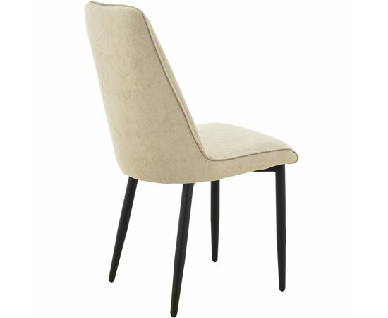 Стул «Дейзи», Вивальди 04, каркас черный, изображение 6 | Интернет магазин мебели и декора LifeDekor