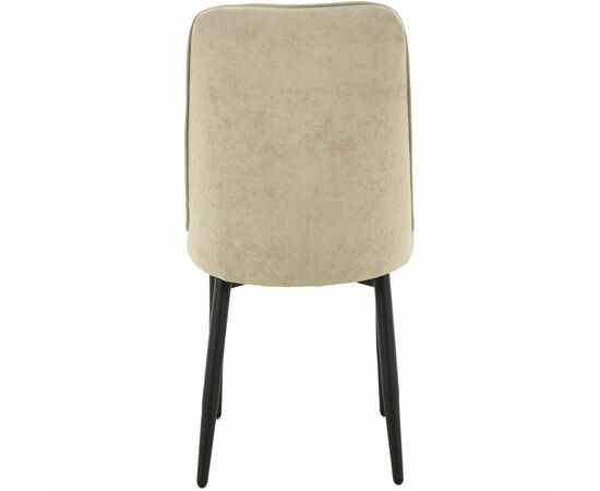 Стул «Дейзи», Вивальди 04, каркас черный, изображение 8 | Интернет магазин мебели и декора LifeDekor